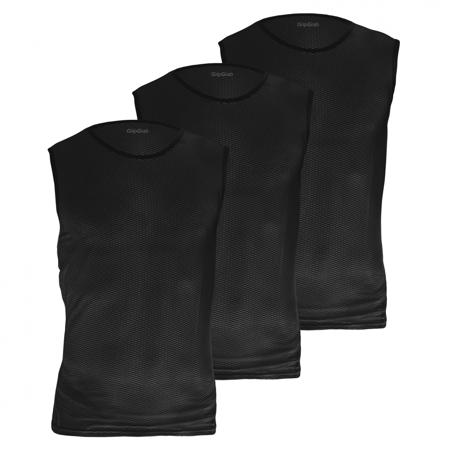 Функциональная рубашка Gripgrab Ultralight Sleeveless Mesh Baselayer 3 Pack, черный
