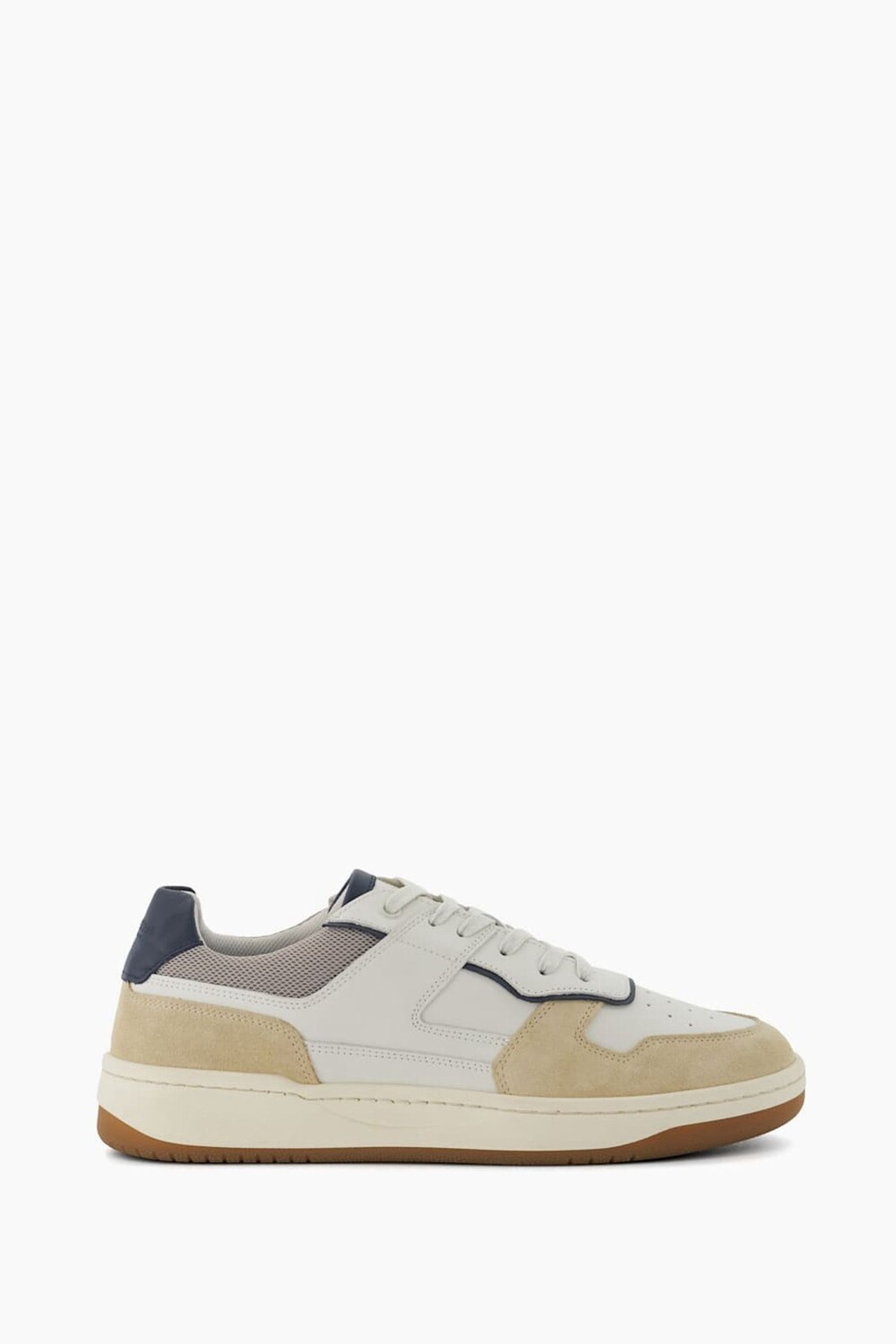 

Бежевые спортивные туфли Ted Retro Court Dune London, белый