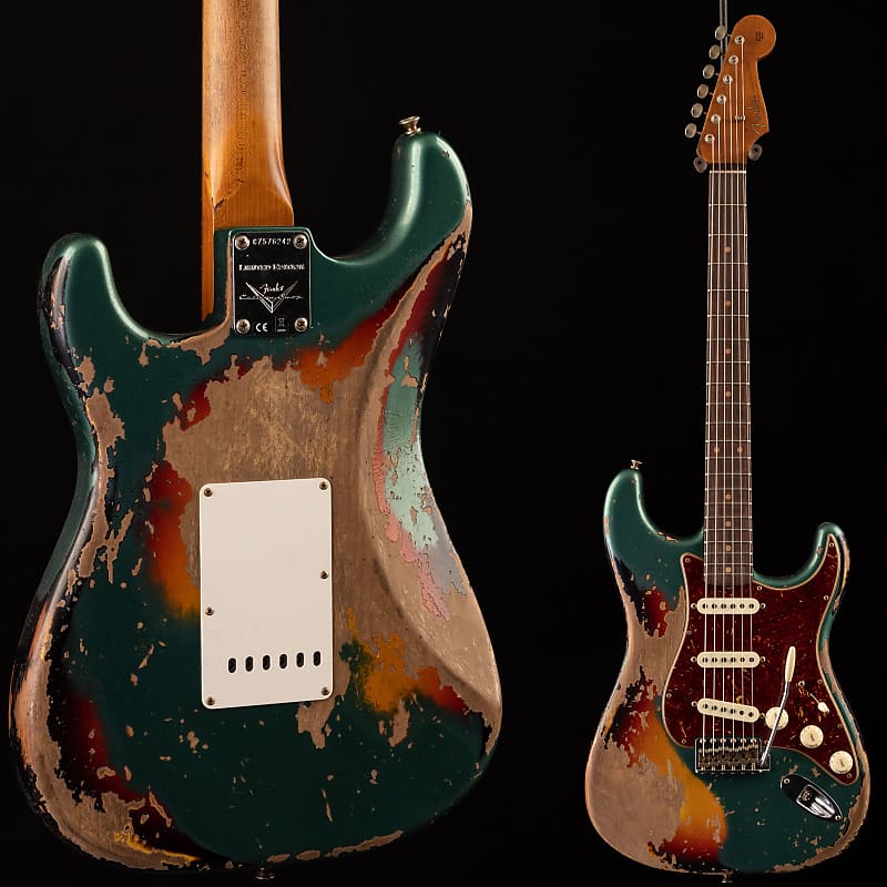 Электрогитара Fender Custom Shop Roaster 1961 Stratocaster Super Heavy Relic Sherwood Metallic/3TSB 242