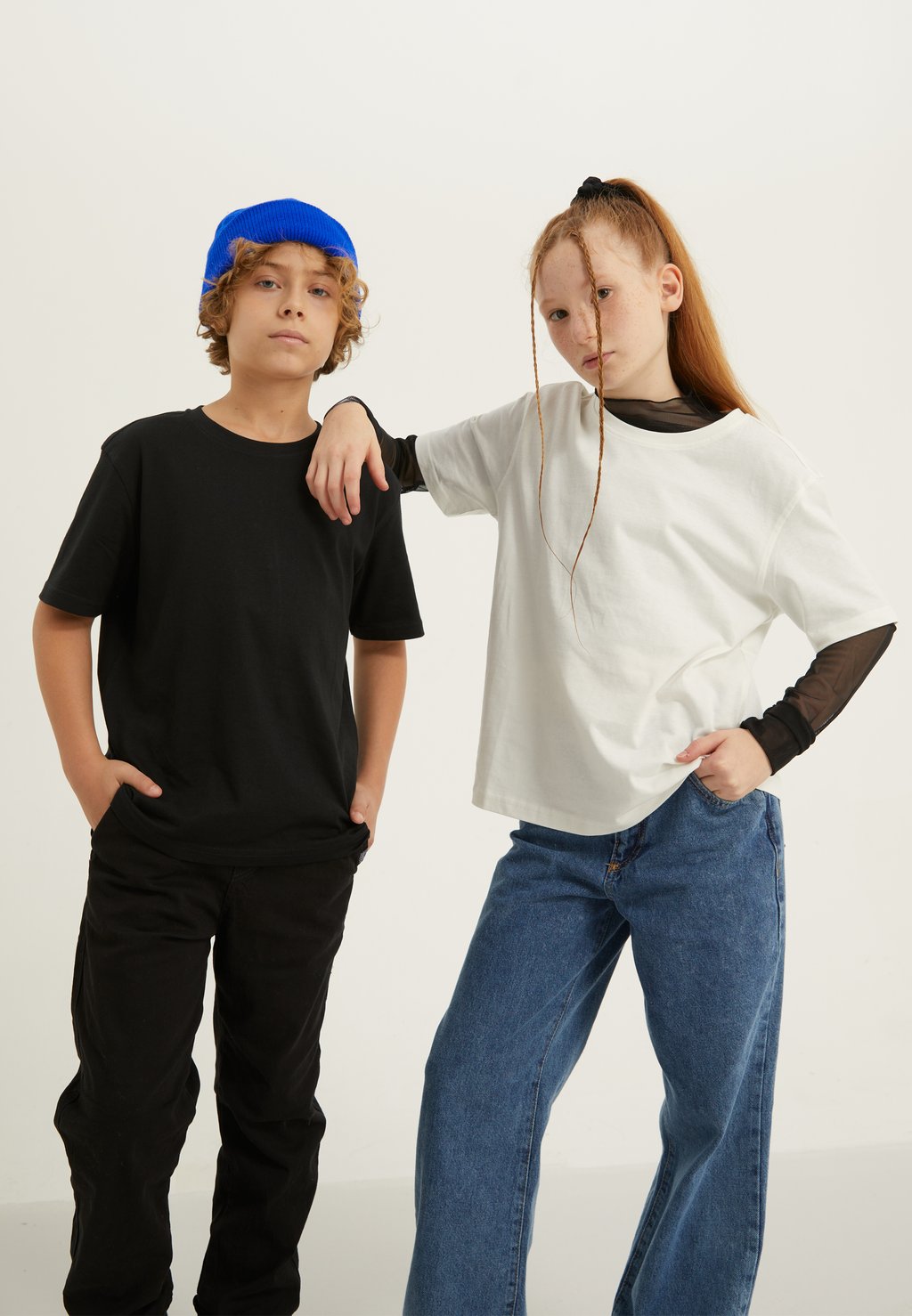 Базовая футболка Unisex 2 Pack Yourturn Kids, цвет black/off-white базовая футболка unisex 2 pack yourturn kids цвет off white blue