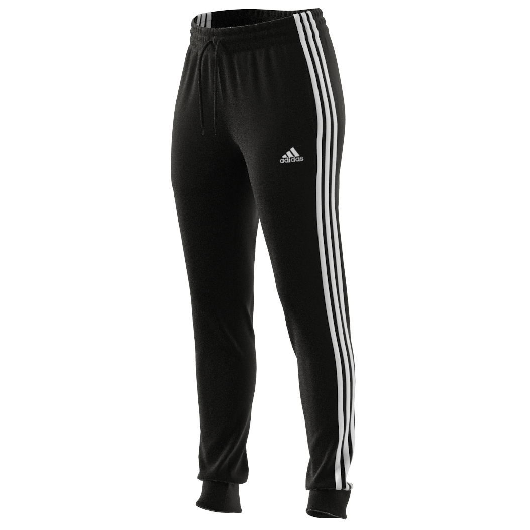 Тренировочные брюки Adidas Women's 3 Stripes FT CF, цвет Black/White