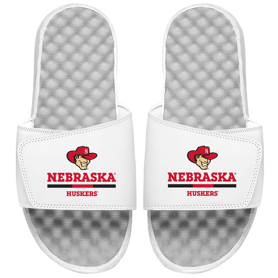 

Шлепанцы ISlide Nebraska Huskers, белый