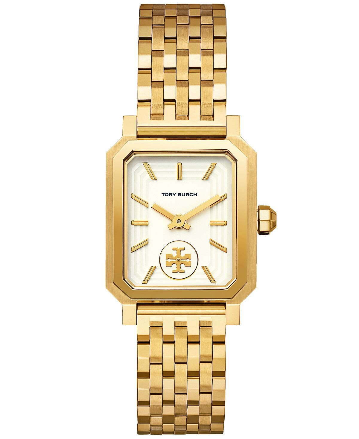 

Женские часы Robinson с золотистым браслетом из нержавеющей стали, 27x29 мм Tory Burch, золотой