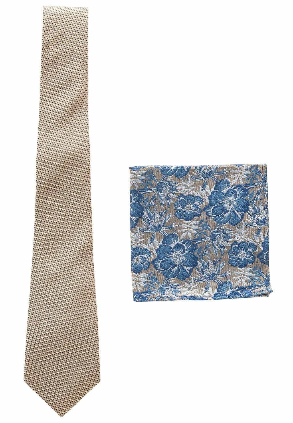Нагрудный платок SET REGULAR Next, цвет neutral brown navy blue floral