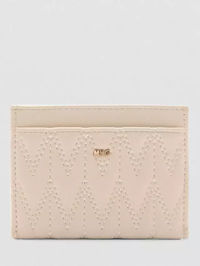 

Картхолдер Mango Queens Stitch Detail, цвет natural white