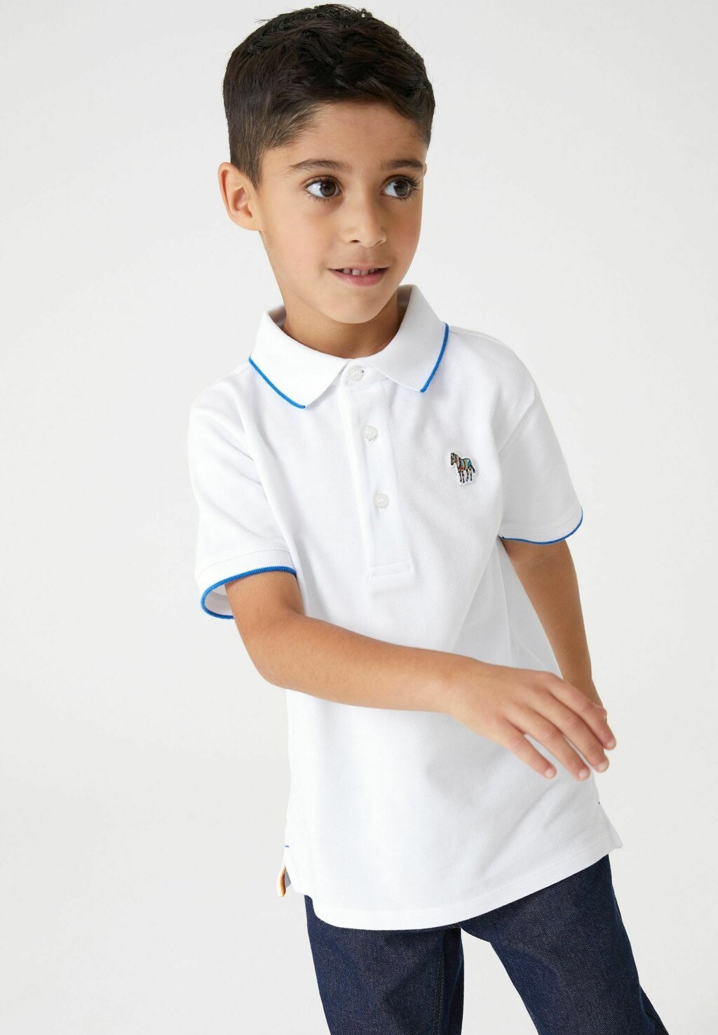 

Рубашка поло SHORT SLEEVE ZEBRA LOGO Paul Smith, цвет white