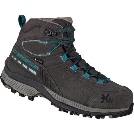 Кожаные походные ботинки TX Hike Mid GTX женские La Sportiva, цвет Carbon/Lagoon ботинки для прогулки la sportiva women s tx hike mid gtx цвет topaz carbon