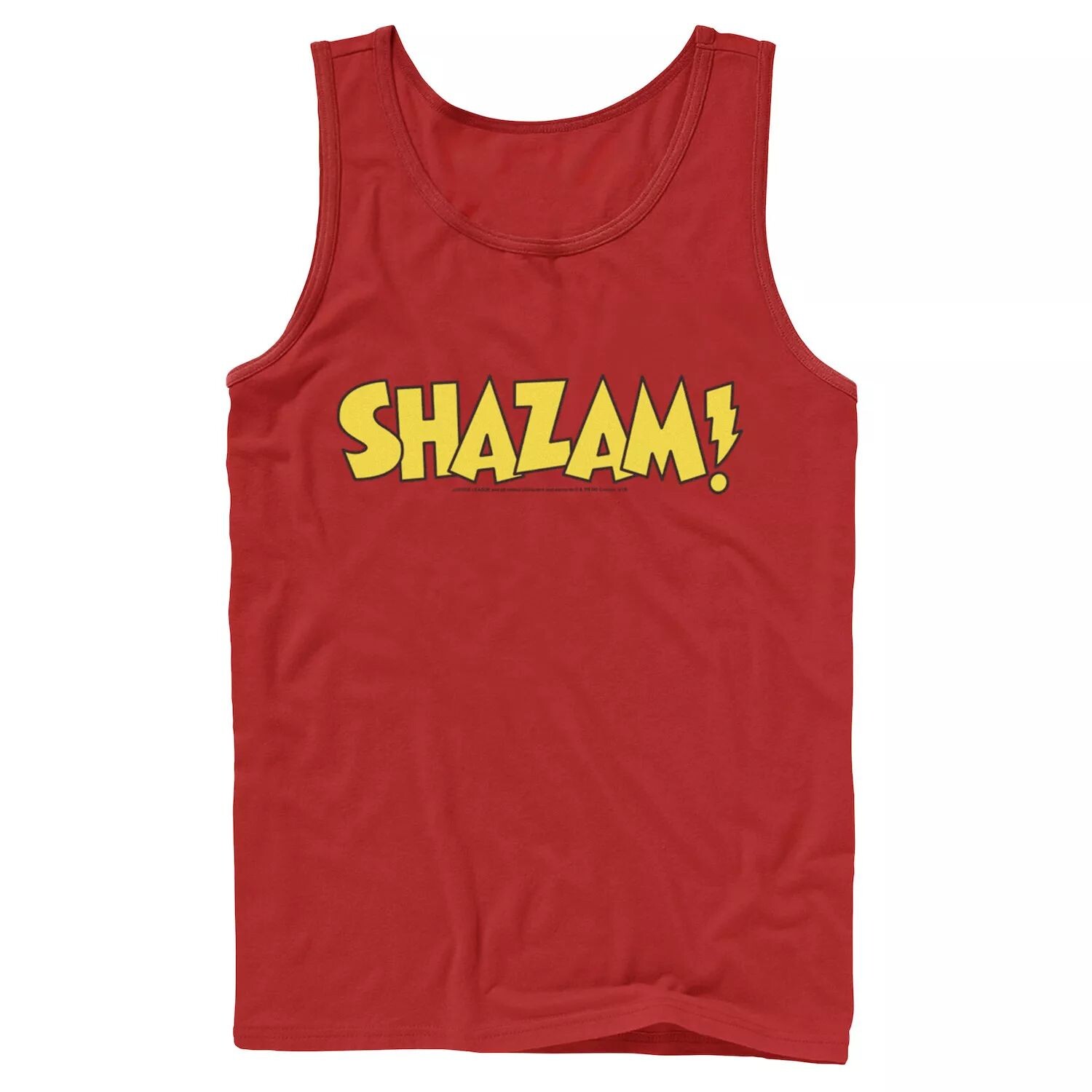 

Мужская майка с жирным текстовым логотипом DC Comics Shazam