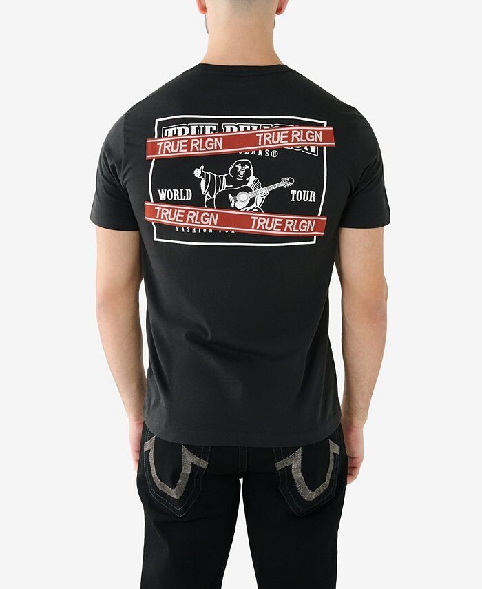 

Мужская футболка с коротким рукавом SRS Tape True Religion, черный