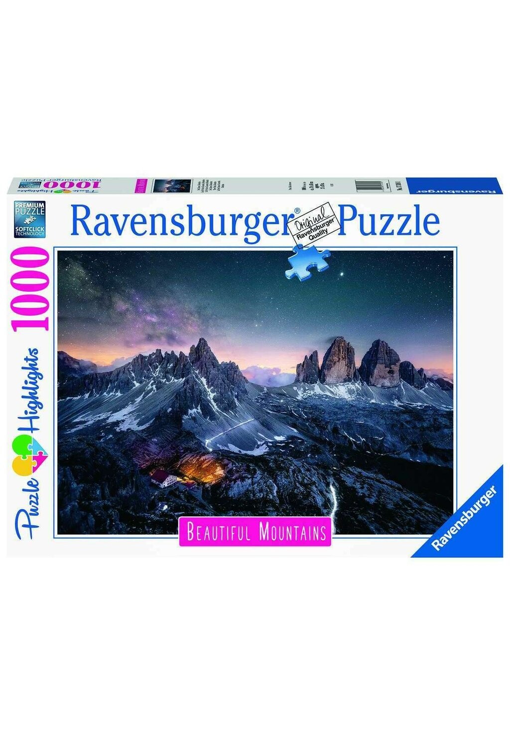 

Пазл DREI ZINNEN DOLOMITEN Ravensburger, цвет mehrfarbig