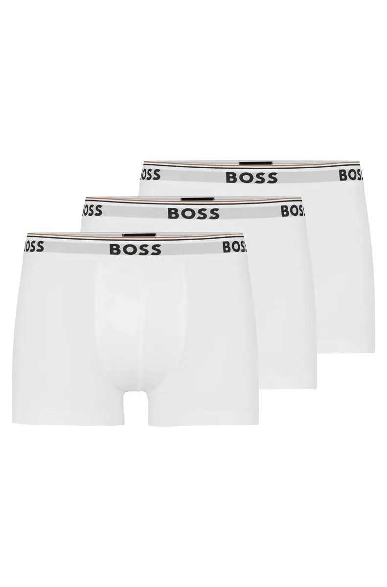 

Трусы BOSS "Trunk 3P Power" (3 шт. в упаковке, 3 шт. в упаковке), с эластичным поясом с логотипом BOSS, черный