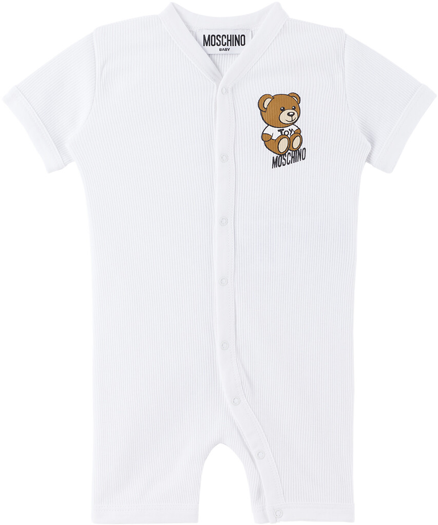 

Комбинезон на кнопках Baby White Optic white Moschino