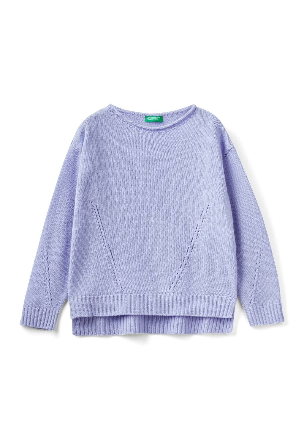 

Свитер С Игривой СТРОЧКОЙ United Colors of Benetton, фиолетовый