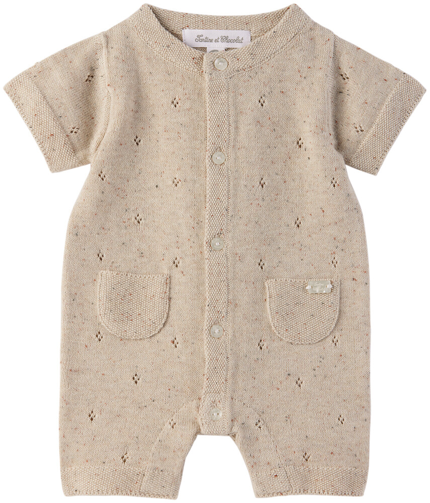 

Бежевый комбинезон с пуантами Baby Tartine Et Chocolat