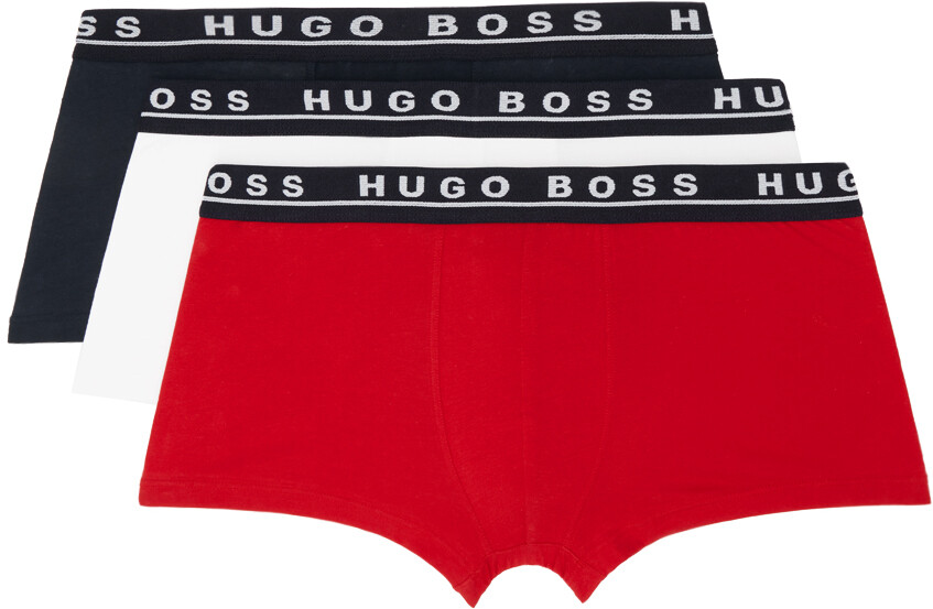 

Набор из трех разноцветных боксеров BOSS