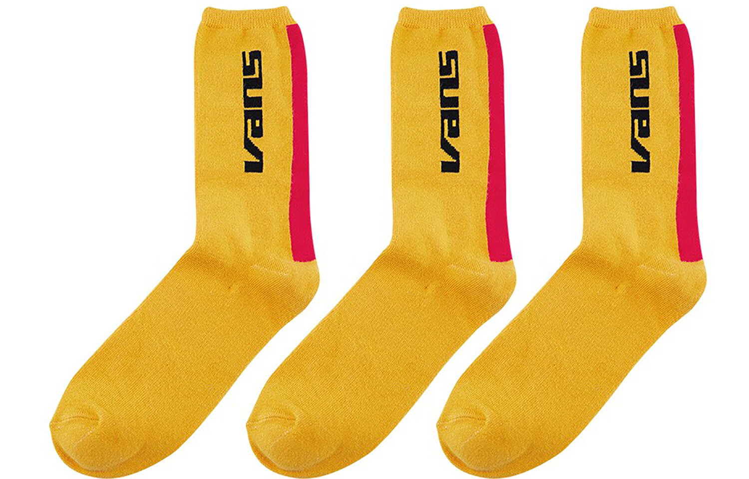 

Мужские носки до середины икры Vans, цвет 6 double (yellow)