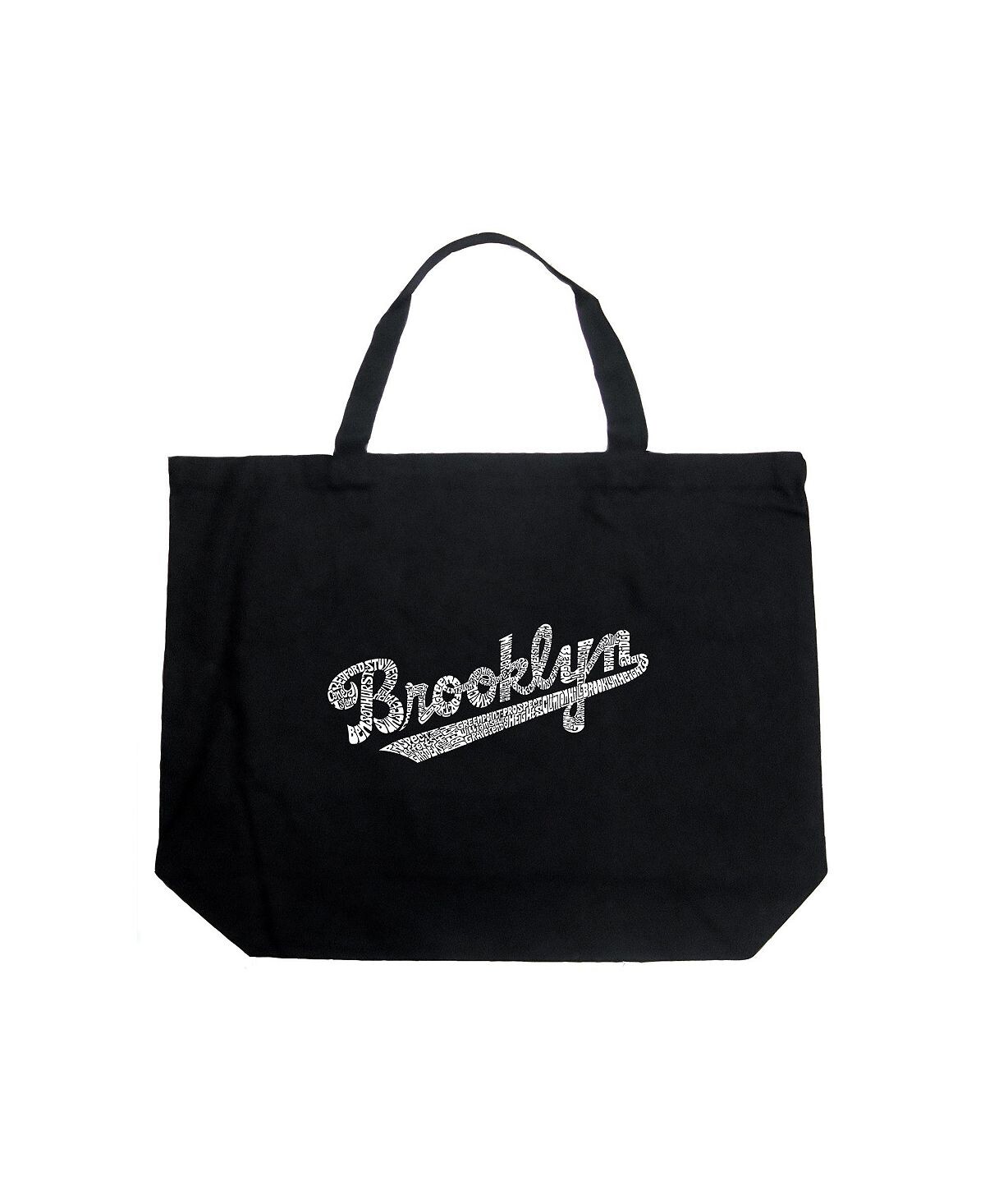 

Brooklyn Neighborhoods — большая сумка-тоут Word Art LA Pop Art, черный