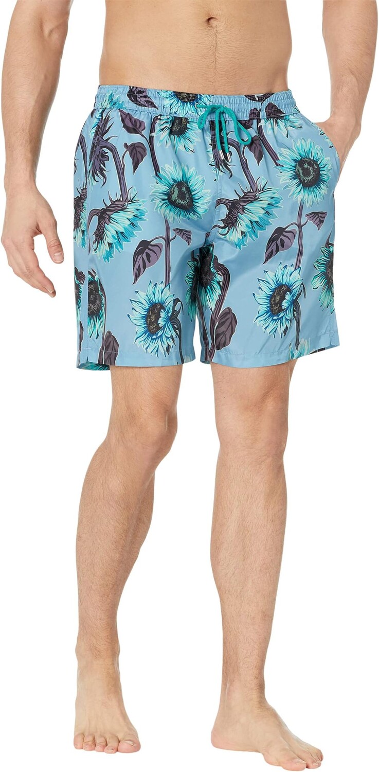 Пляжные шорты Paul Smith Shorts Long Sunflower, цвет Cobalt Blue