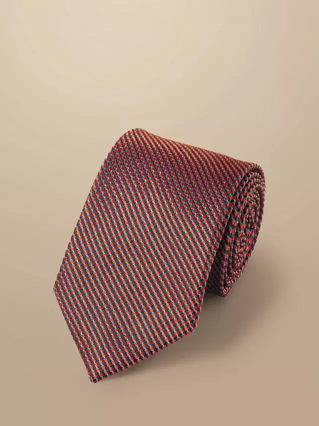 

Галстук Charles Tyrwhitt Stain-Resistant Silk, цвет coral pink