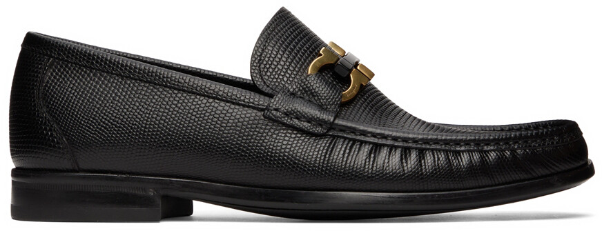 

Черные лоферы Grandioso Ferragamo