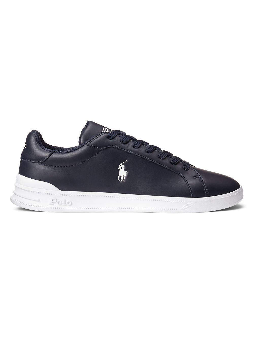 Кожаные кроссовки Heritage Court II Polo Ralph Lauren, белый