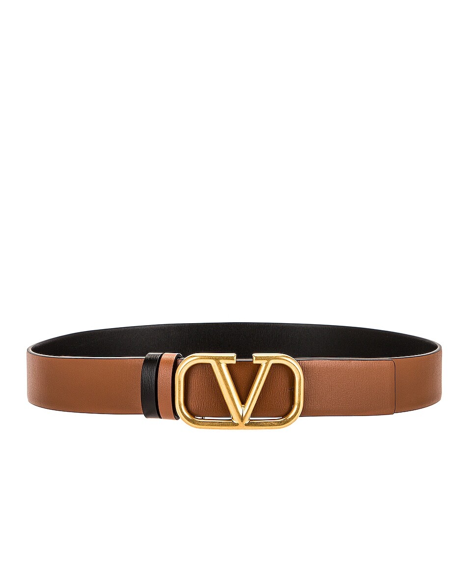

Ремень Valentino Garavani VLogo Buckle, цвет Selleria & Nero