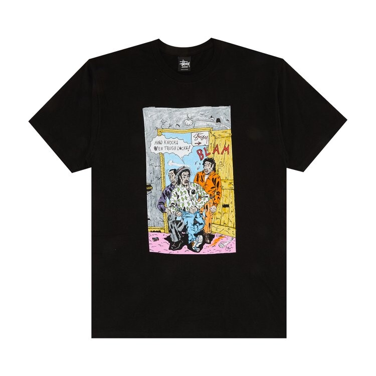 

Футболка Stussy x Real Deal Hard Knocks 'Black', черный