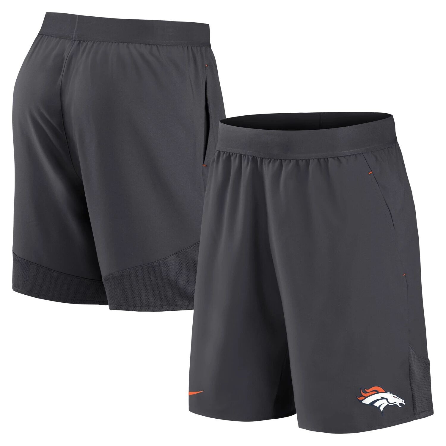 

Мужские шорты из эластичной ткани Denver Broncos антрацитового цвета Nike