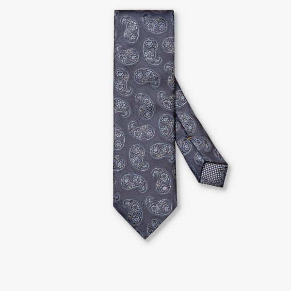 Шелковый галстук с узором Eton, синий