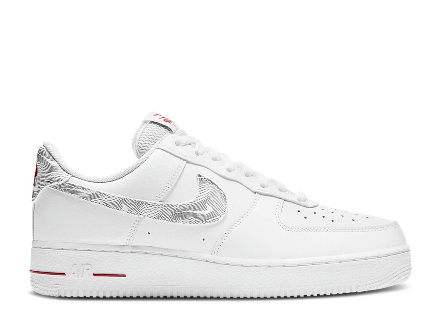 

Кроссовки Nike Air Force 1 Low 'Topography Pack - White University Red', белый
