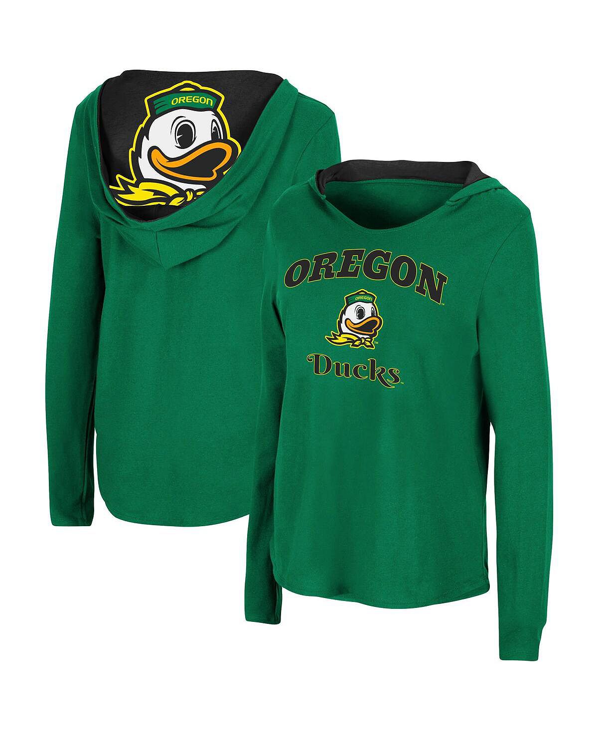 

Женская худи с длинным рукавом Green Oregon Ducks Catalina Colosseum, зеленый