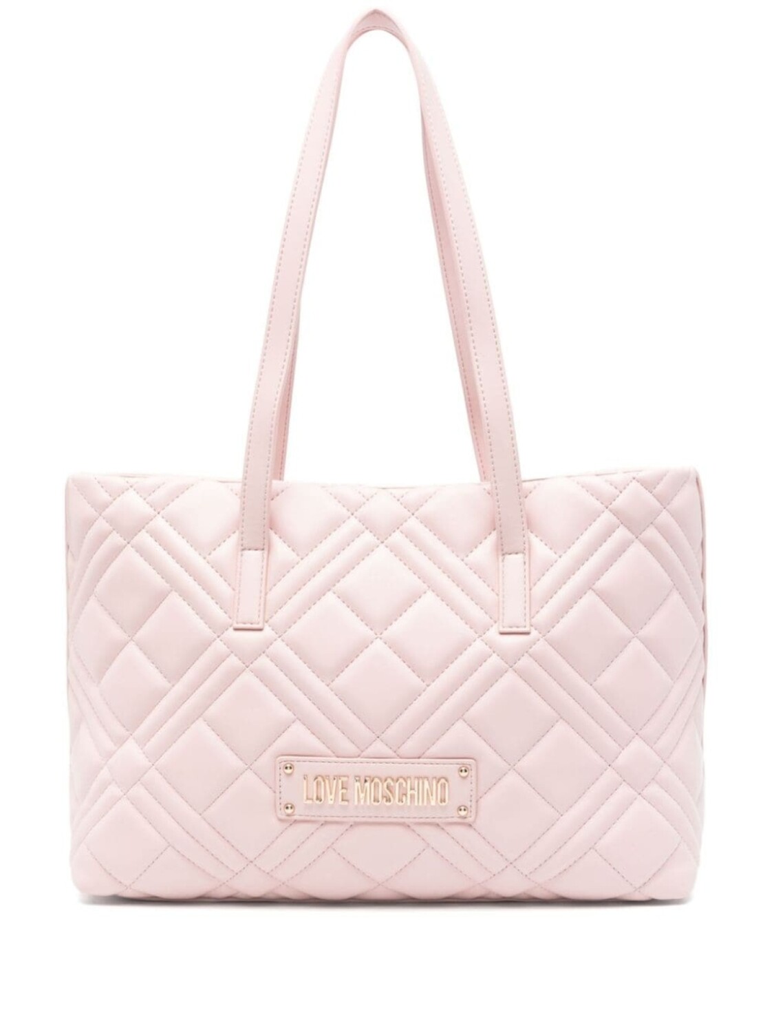 

Стеганая сумка через плечо Love Moschino, розовый