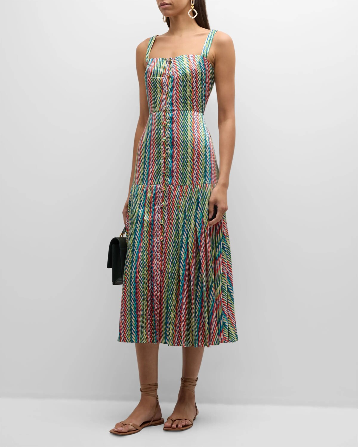 

Платье Karen с радужным градиентом Saloni, цвет 2157-Oblique Olive