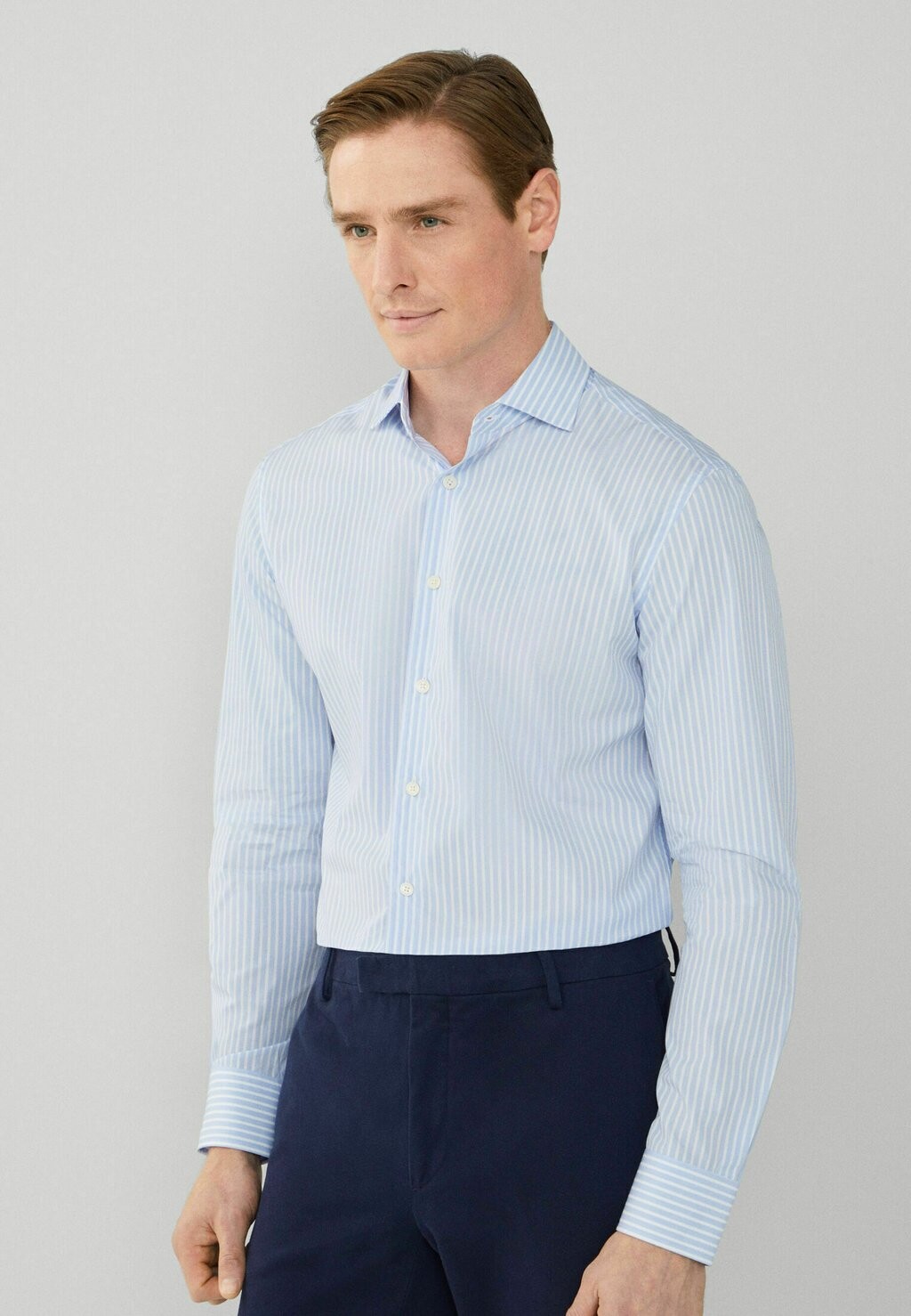 

Рубашка HACKETT LONDON SHIRT LUXE POPLIN STRIPE Hackett London, синий
