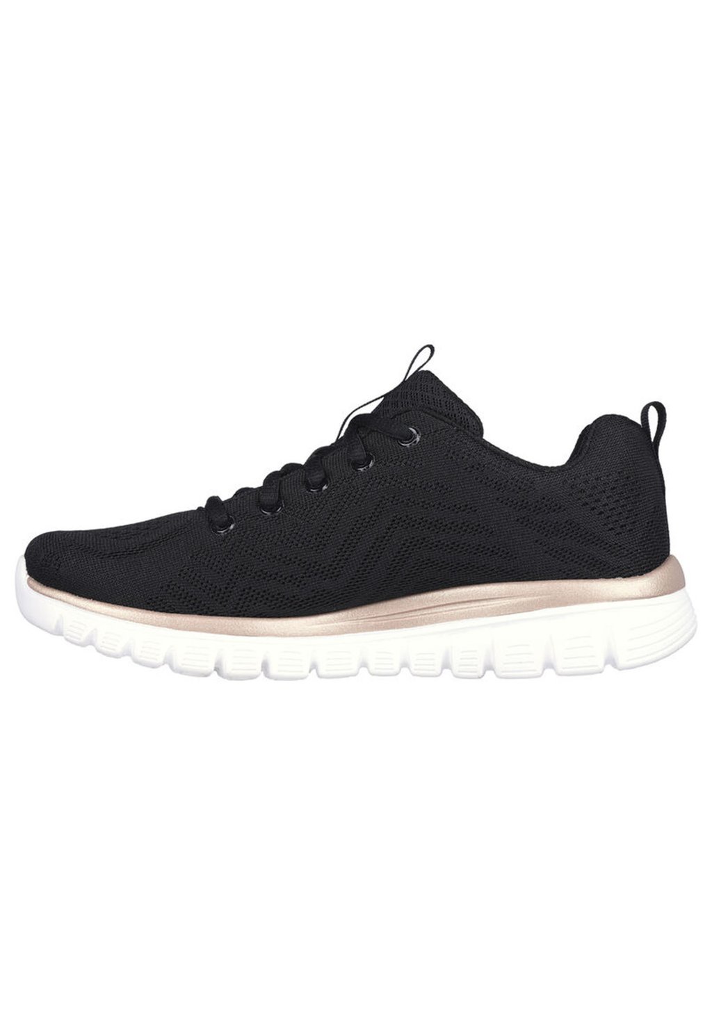 

Низкие кроссовки Graceful Get Connected Skechers, цвет black gold bkgd