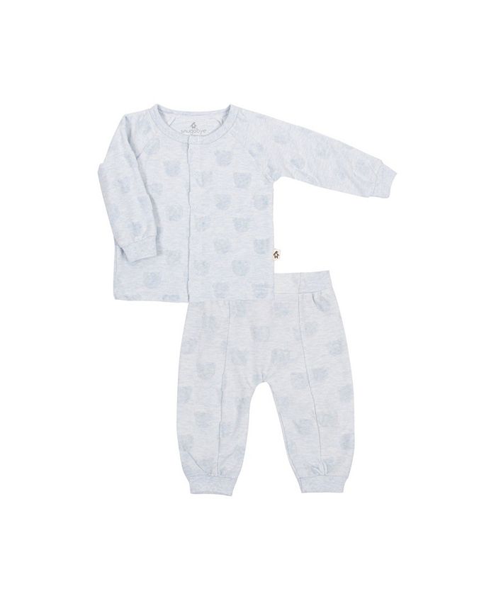 Пижама на ножках из 2 предметов для маленьких мальчиков Snugabye, синий цена и фото
