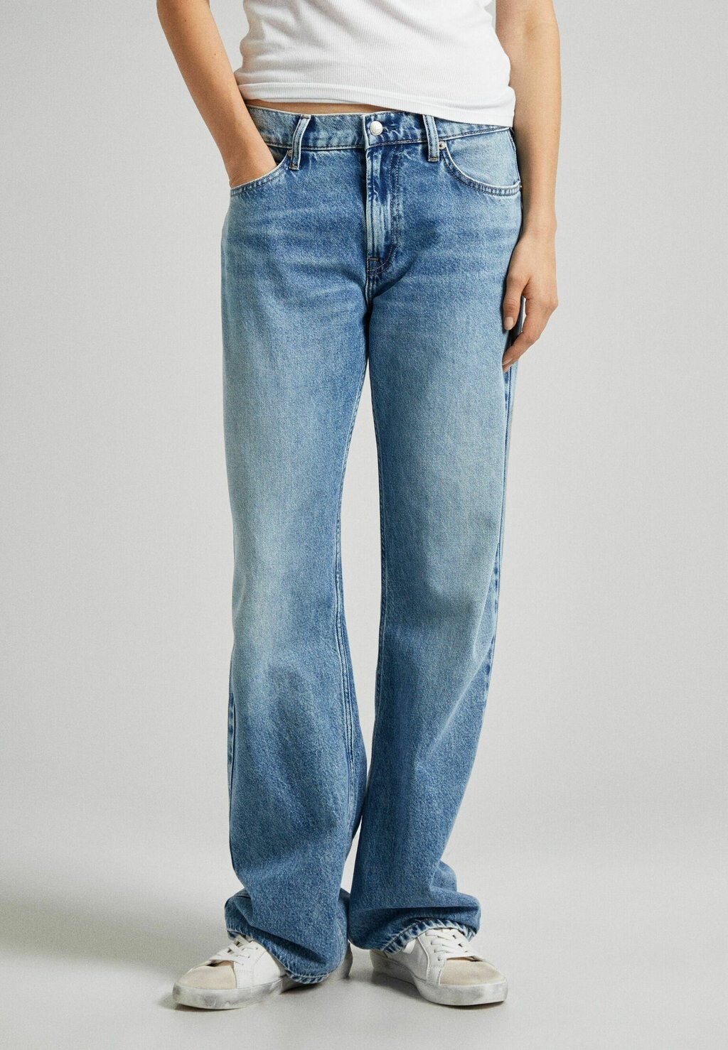 

Джинсы-клеш RELAXED FIT BOYFRIEND VINTAGE Pepe Jeans, синий деним