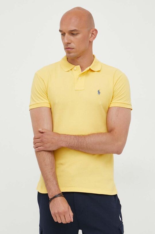 

Хлопковое поло Polo Ralph Lauren, желтый