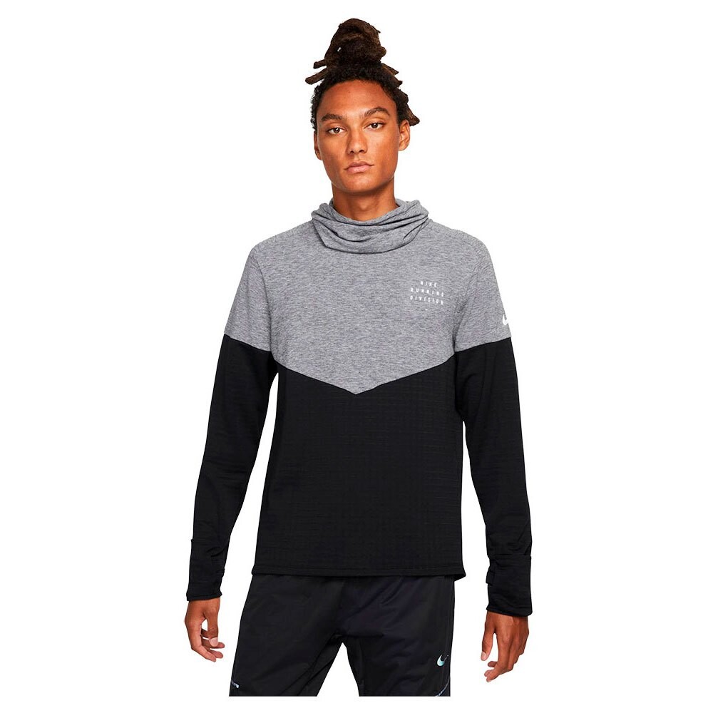 

Футболка с длинным рукавом Nike Therma-Fit Run Division Sphere Element, серый