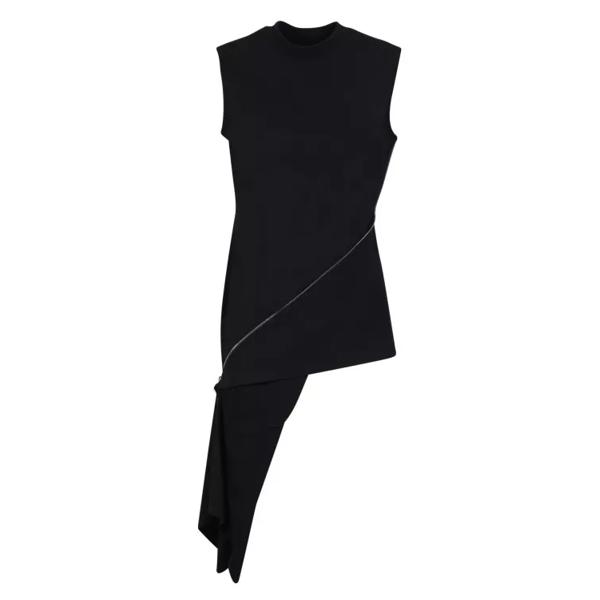 

Футболка zip detail sleeveless top J.W. Anderson, черный