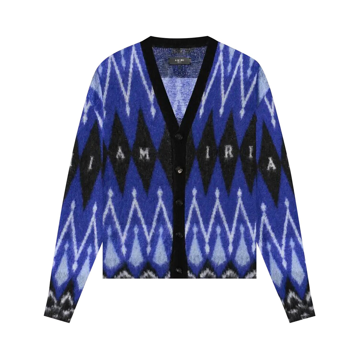

Кардиган из мохера Amiri Argyle, цвет Синий