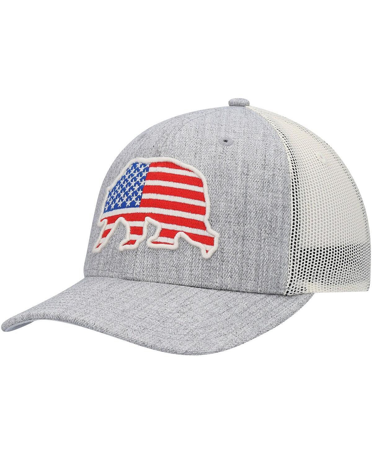 

Мужская серая шляпа Snapback с рисунком животных США из коллекции Bear Trucker Local Crowns
