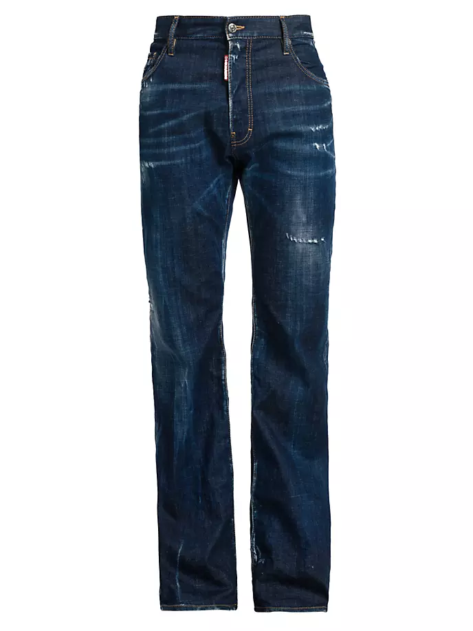 

Джинсы Боб с потертостями Dsquared2, синий