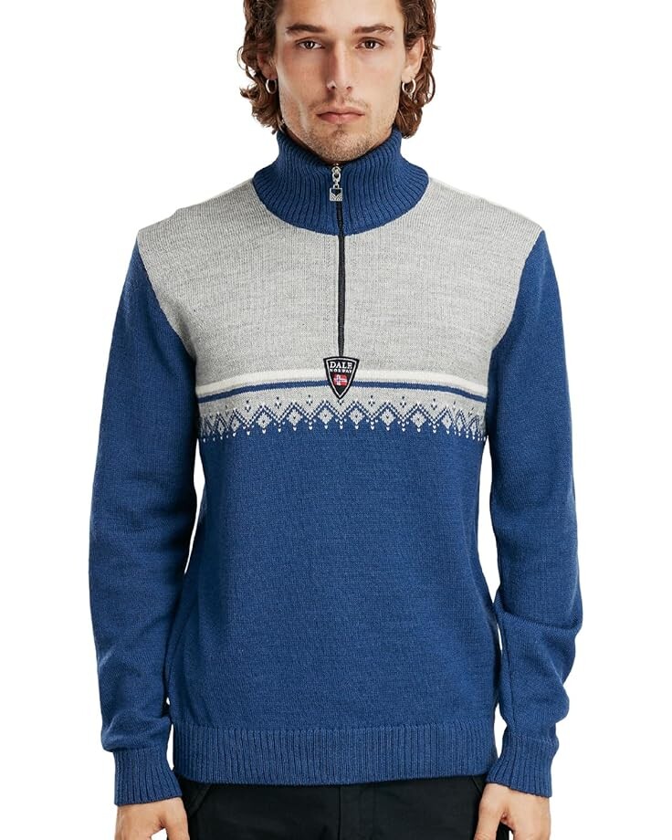 

Свитер Dale of Norway Lahti, цвет Indigo/Light Charcoal/Off-White