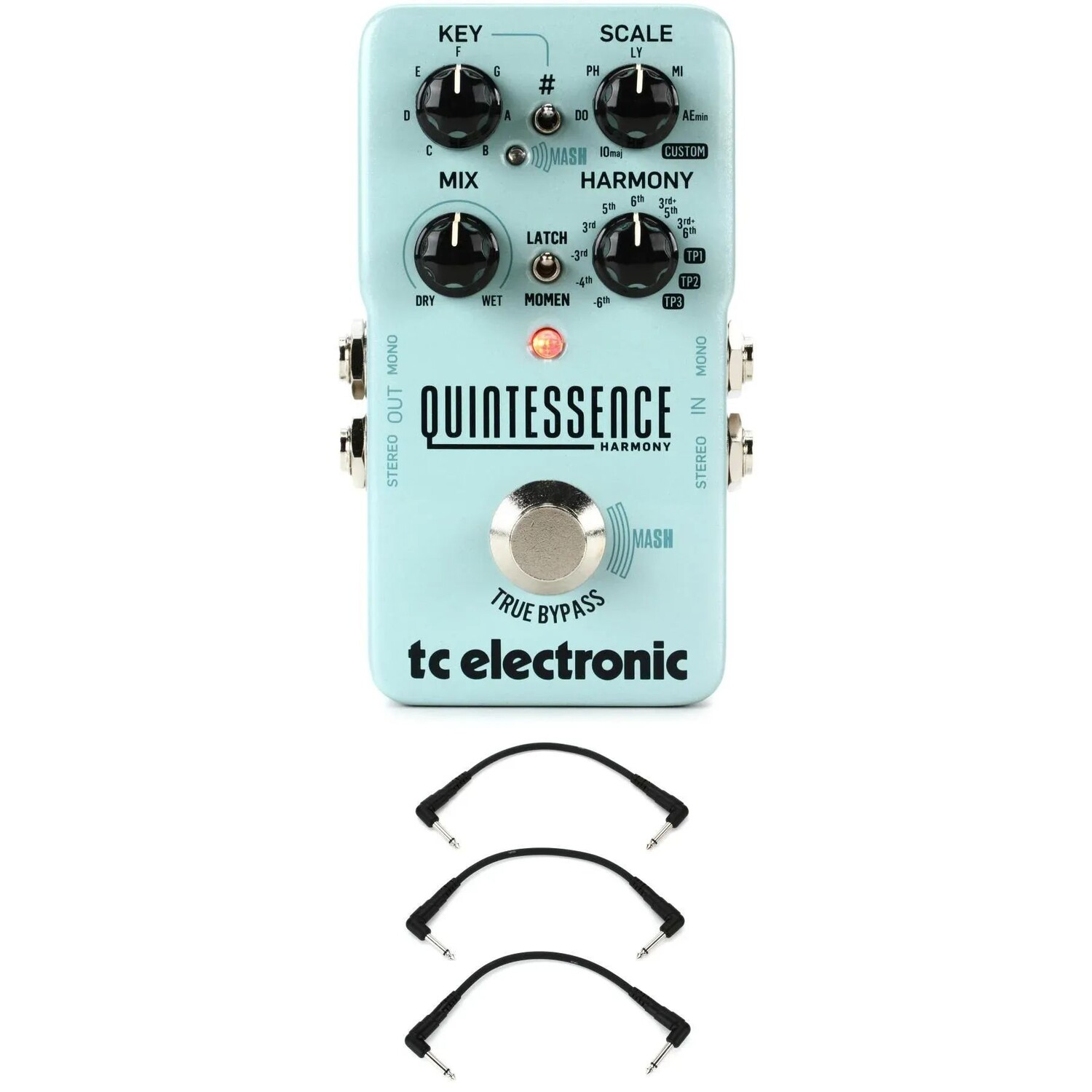 

Педаль TC Electronic Quintessence Harmony с 3 патч-кабелями