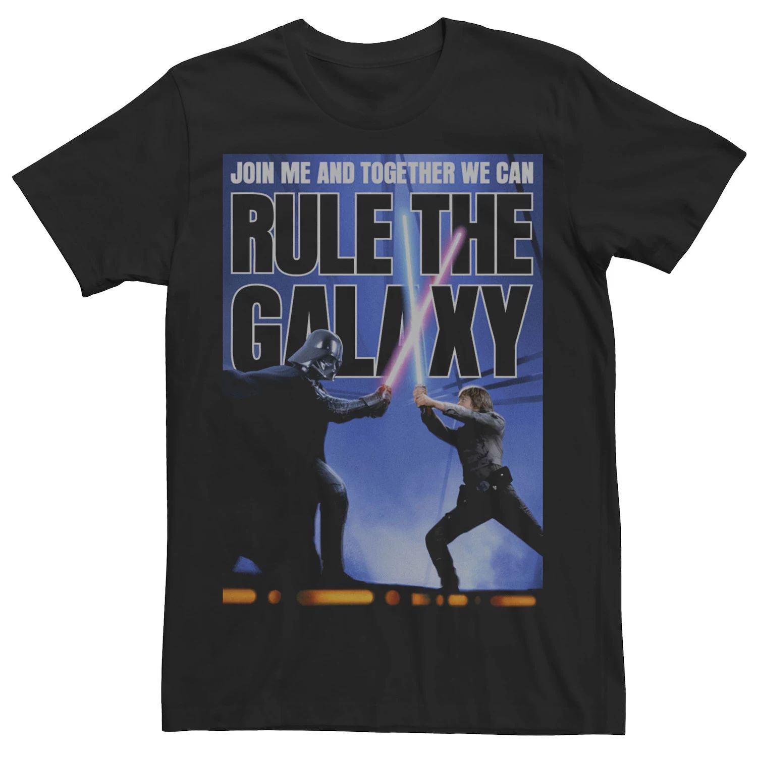 

Мужская двойная футболка «Дарт Вейдер и Скайуокер правят вместе» Star Wars