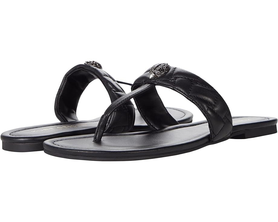 

Сандалии Kurt Geiger London Kensington T-Bar Sandal, черная кожа