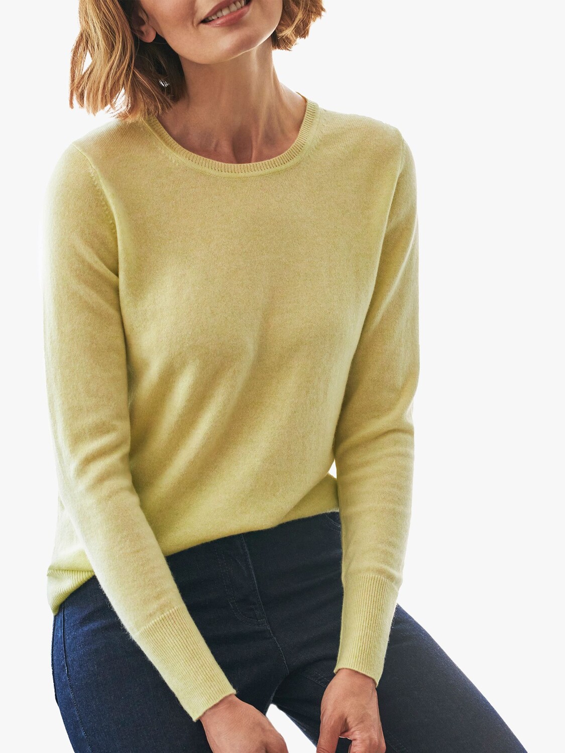 

Кашемировый джемпер с круглым вырезом Pure Collection, Heather Zest