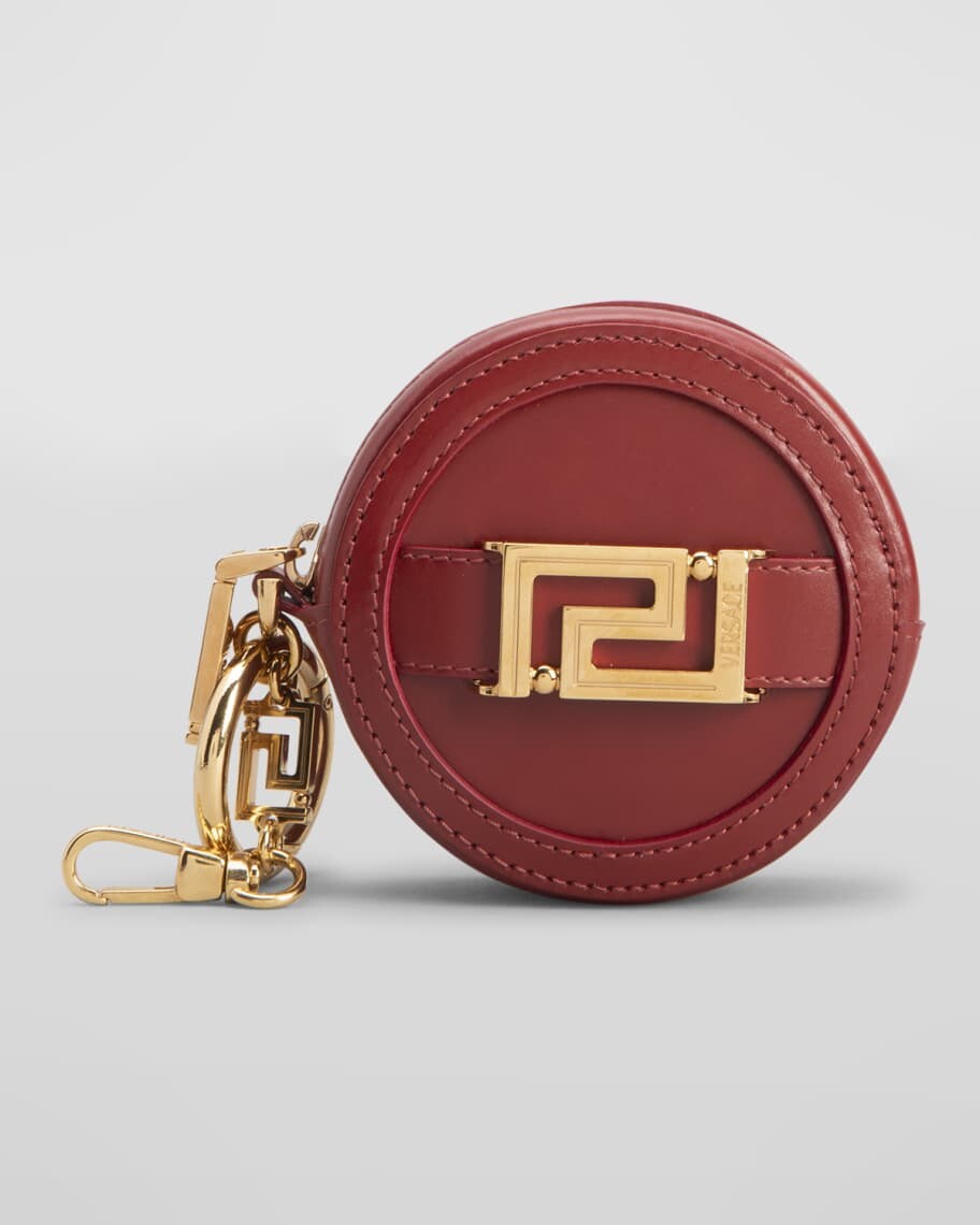 

Кожаная сумка для монет на молнии Greca Goddess Versace