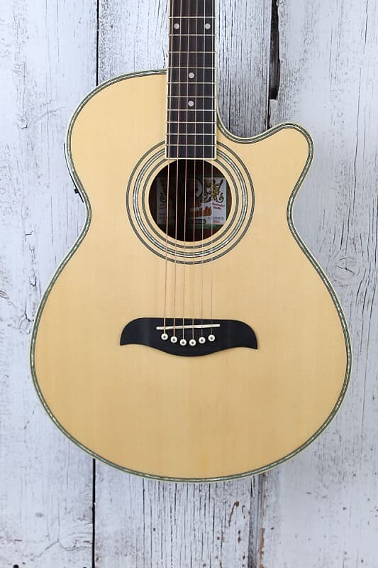 

Акустическая гитара Oscar Schmidt OG10CE Concert Cutaway Acoustic Electric Guitar Natural High Gloss